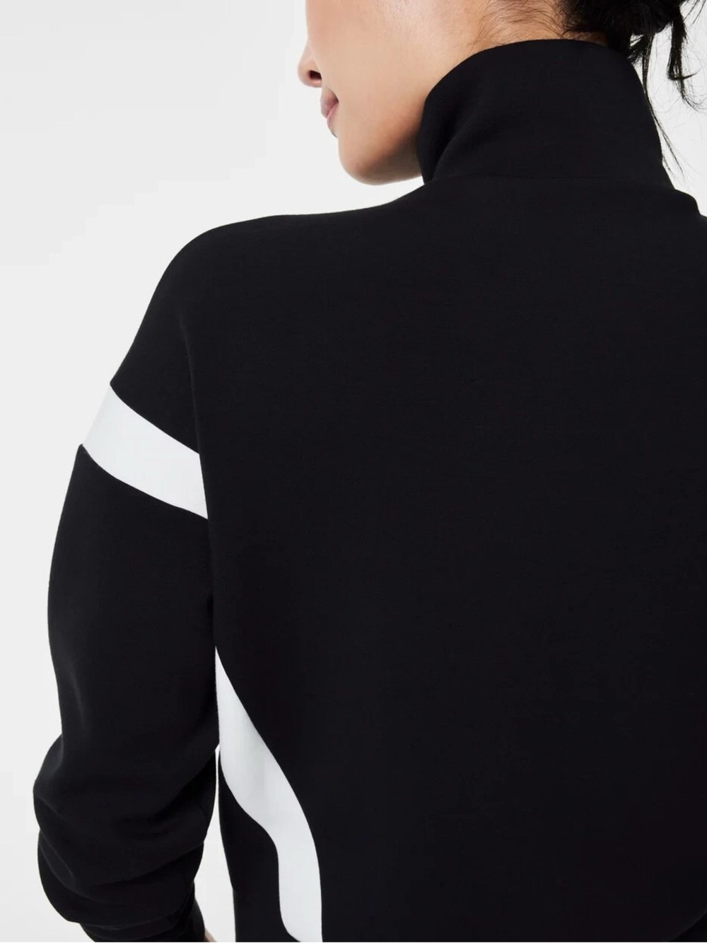 SPANX AirEssentials Black Zip Track Jacket M - Picture 4 of 13